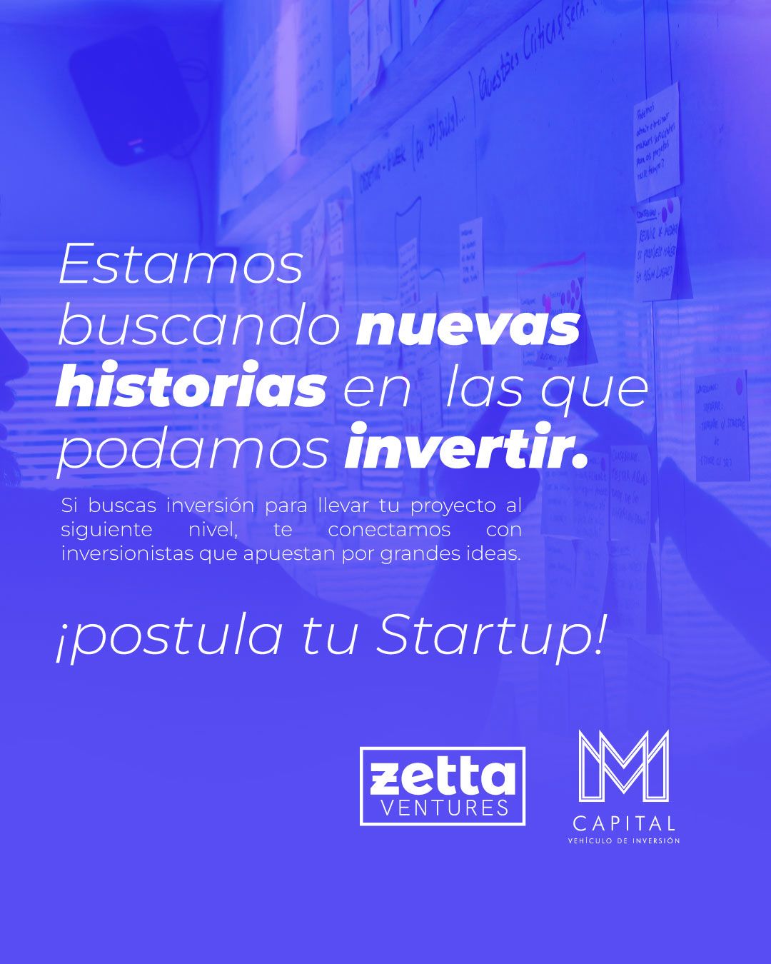 Buscamos historias para invertir